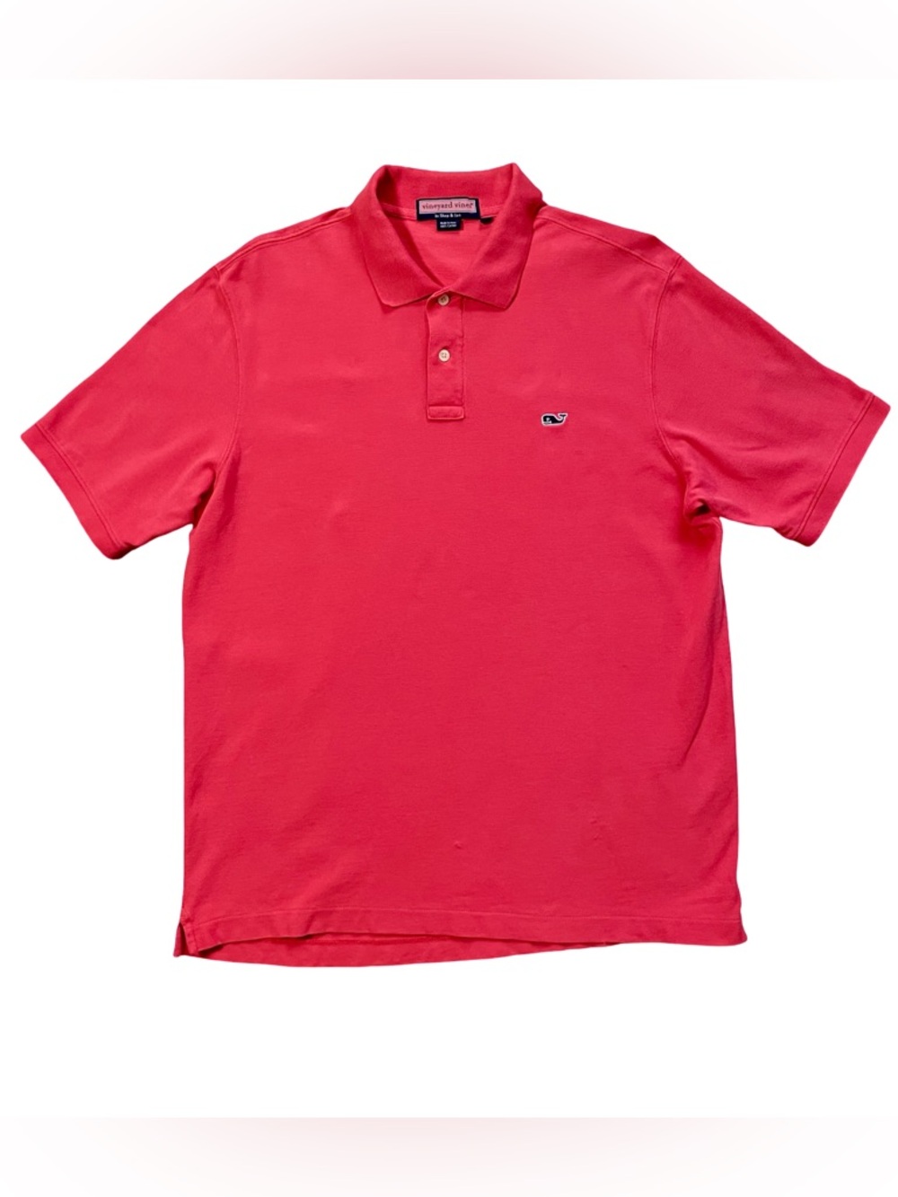 Vineyard Vines Men’s Red Pique Short Sleeve Polo Size Medium